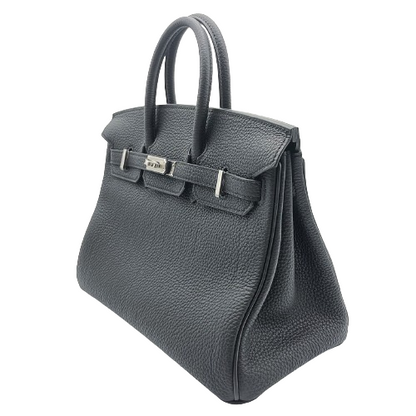 [現金價格]愛馬仕·伯金（Hermes Birkin）25黑色多哥銀色配件W刻有