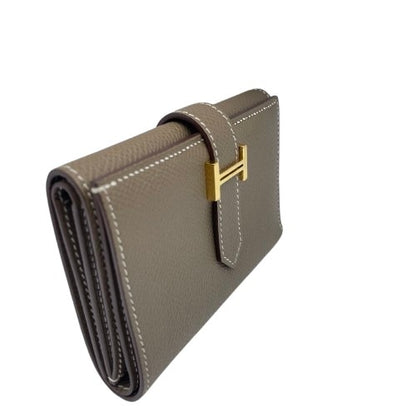 사전 소유의 Hermes Bean Combiné W11 Etoupe Epson Gold Hardware Z 새겨진