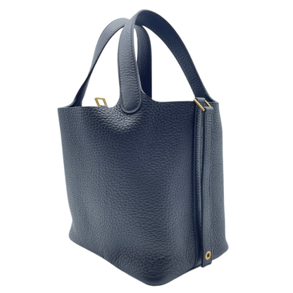 [Cash Special Price] Hermes Picotin Lock PM Noir Torillon Clemence Gold Hardware B Engraved