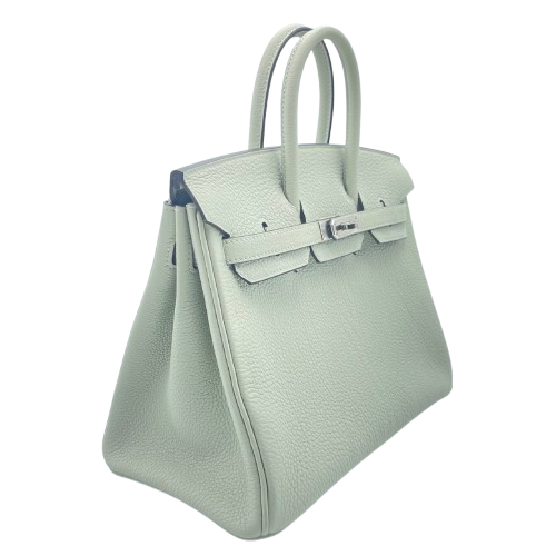 Hermes Birkin 25 Grineve Togo Silver Fittings B 새겨 져 있습니다