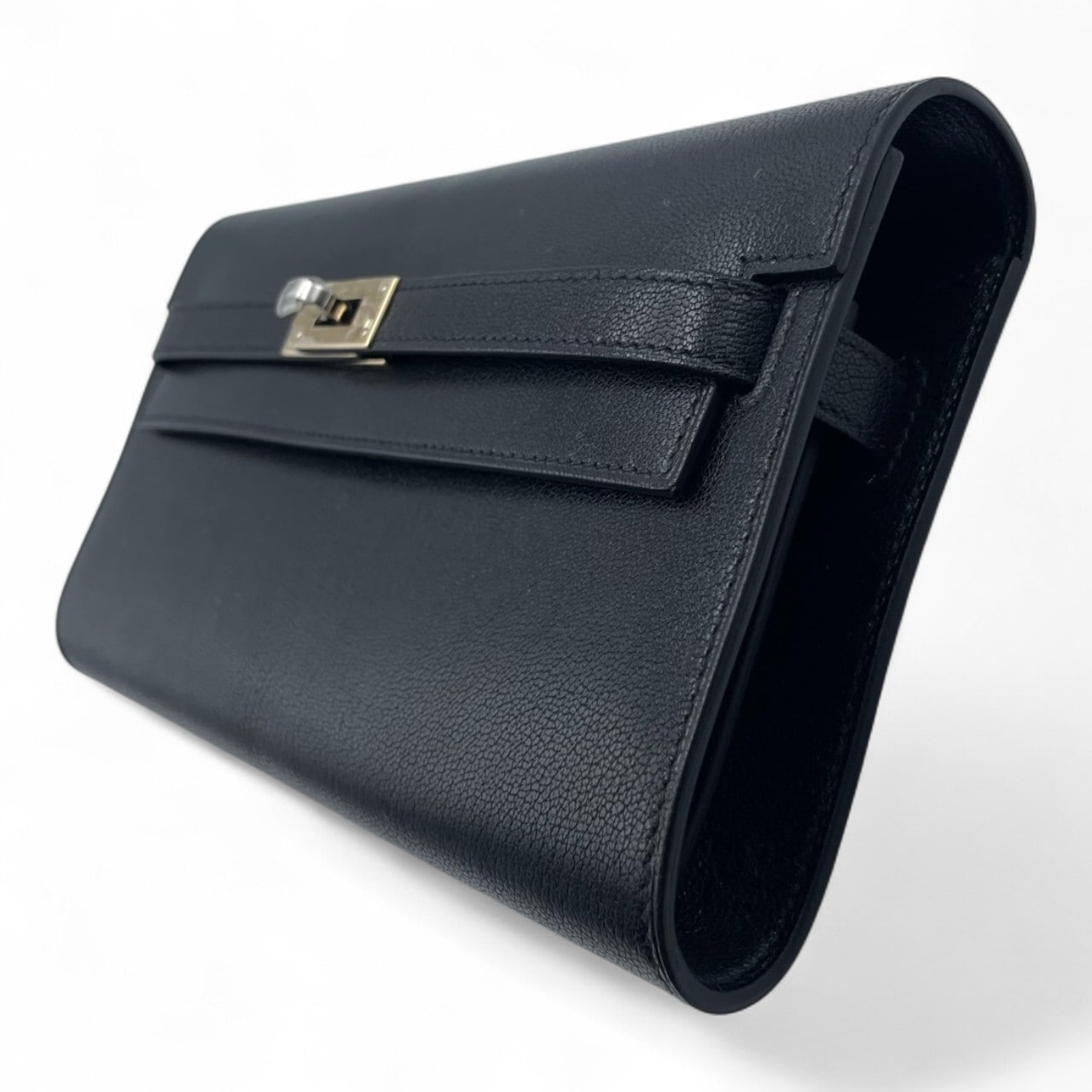 プレオウンドエルメス ケリートゥーゴー ノワール シェーブルシャムキラ エクレトラム金具 K刻印