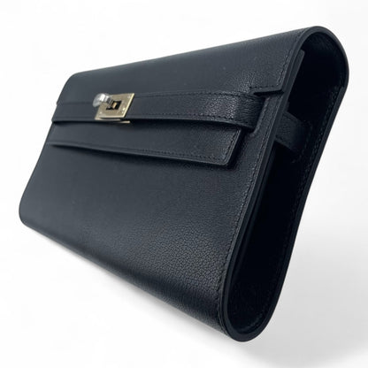 プレオウンドエルメス ケリートゥーゴー ノワール シェーブルシャムキラ エクレトラム金具 K刻印