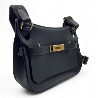 Pre-owned Hermes Gypsier Mini Ebennes Swift Gold hardware K stamp