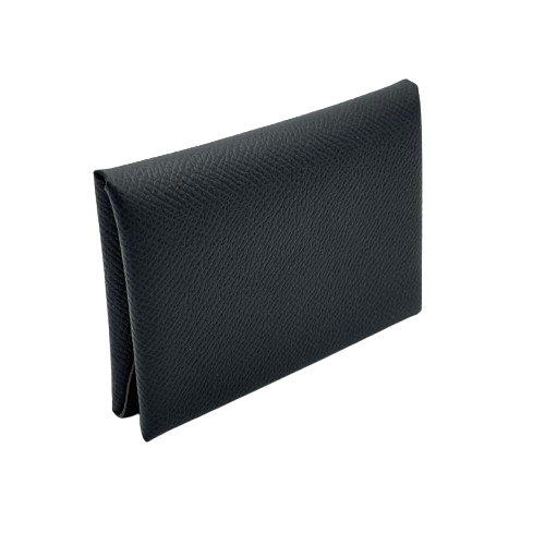 プレオウンド エルメス カルヴィ デュオ カードケース 名刺入れ シルバー金具 U刻印