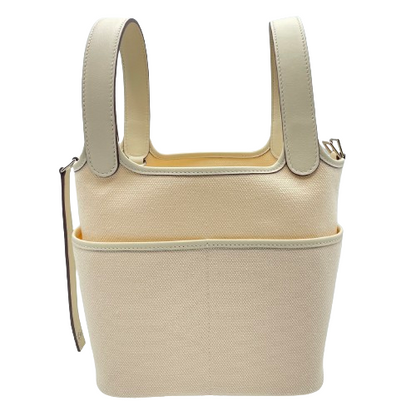 プレオウンド 【現金特価】エルメス ピコタンロックカーゴ PM  ナタ　トワルゴエランxスイフト シルバー金具 U刻印