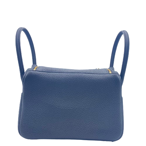 [Cash Price] Hermes Lindy 26 Noir Torillon Clemence Gold Hardware W Engraved