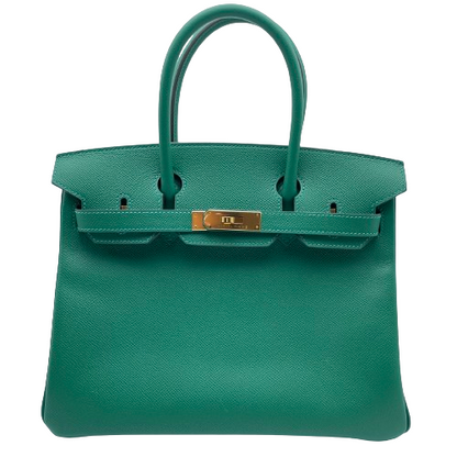 Hermes Birkin 30 Verdi Vertigo Vaudi Epson Gold Hardware C 새겨 져