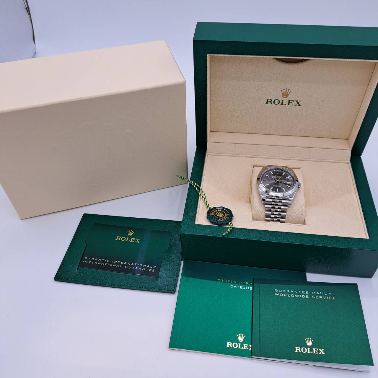 プレオウンド ロレックス デイトジャスト 126300 スレート ジュビリーブレスレット 41mm