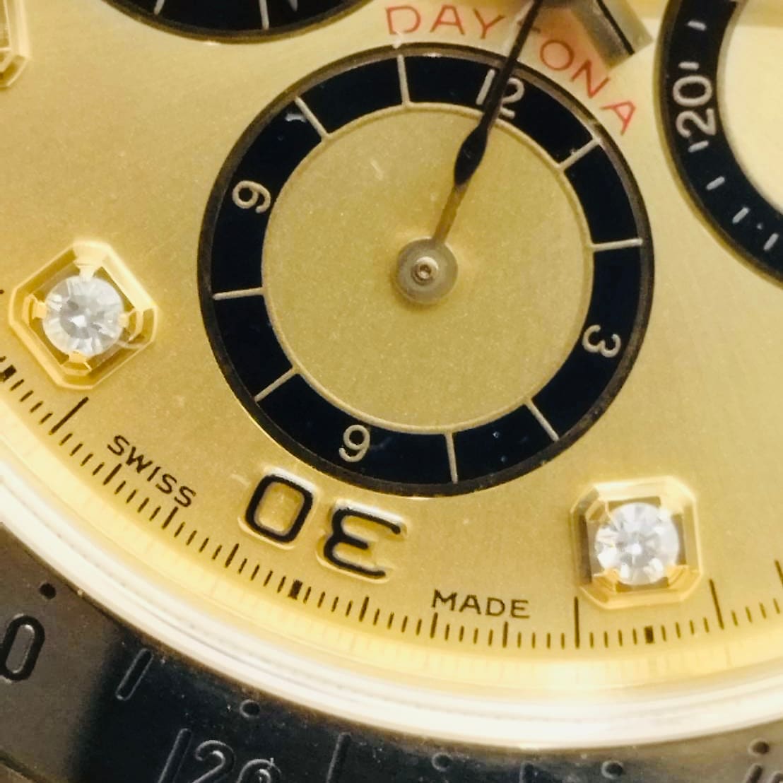 [反向6英寸配備了著名的El Primero機器]勞力士Daytona 16528G香檳8P鑽石40mm