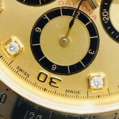 [反向6英寸配備了著名的El Primero機器]勞力士Daytona 16528G香檳8P鑽石40mm