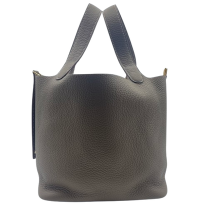 Hermes Picotin Lock MM Etoupe Torillon Clemence Gold 하드웨어 W 새