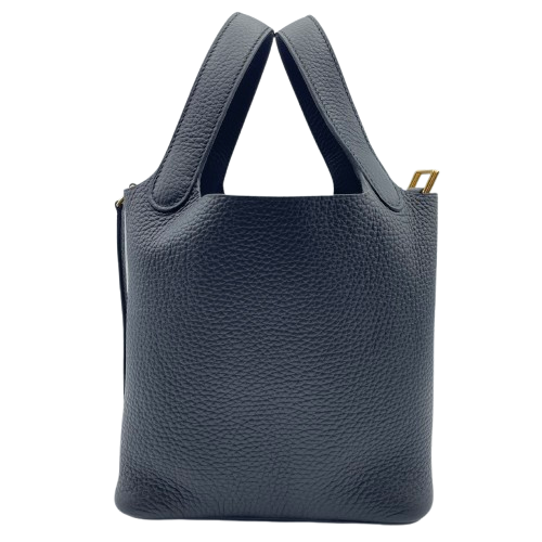 [Cash Special Price] Hermes Picotin Lock PM Noir Torillon Clemence Gold Hardware B Engraved