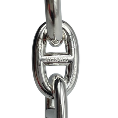 Pre-Owned Hermes Chaine Dunkle Bracelet MM Silver 925 15-panel