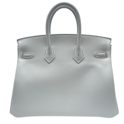 Hermes Birkin 25 New White Swift Silver Metal Fittings W 새로