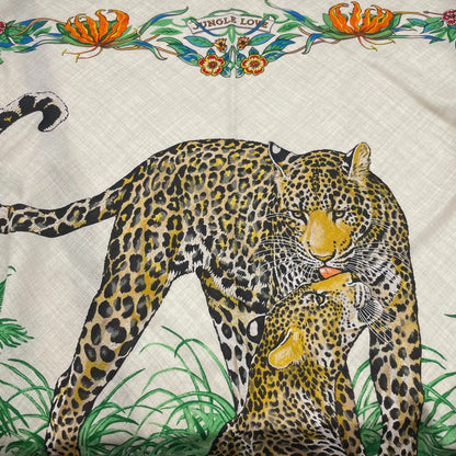 プレオウンド エルメス トライアングル ジェアン ジャングルラブ カシミアシルク