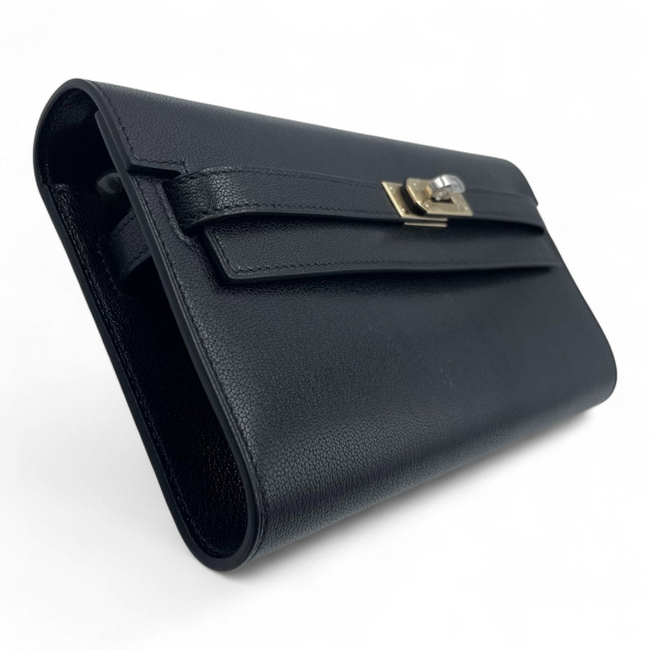 プレオウンドエルメス ケリートゥーゴー ノワール シェーブルシャムキラ エクレトラム金具 K刻印