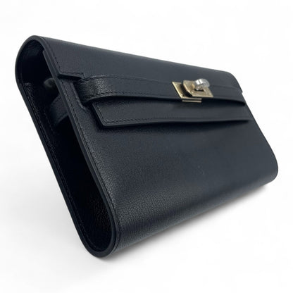 プレオウンドエルメス ケリートゥーゴー ノワール シェーブルシャムキラ エクレトラム金具 K刻印