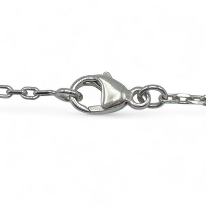 プレオウンドエルメス ポップH ミニ ネックレス アイボリー/メタル シルバー金具