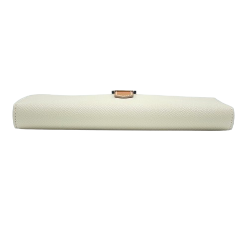 [Cash Special Price] Hermes Bean Souffle Cre x Gold Silver Fittings U Engraved