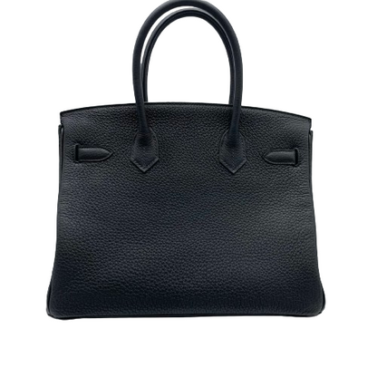 Hermes Birkin 30 누아르 토고 로즈 골드 하드웨어 B 조각