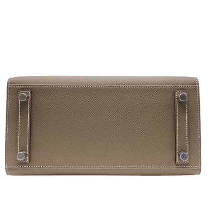 Hermes Birkin 25 Etoupe Serie vau Epson Silver Fittings u Engraved