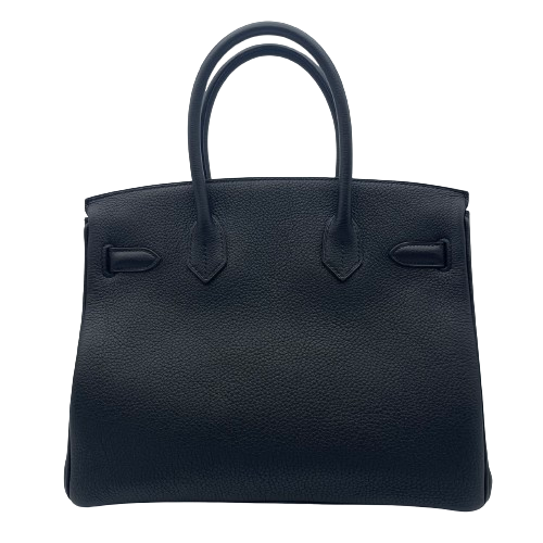 Pre-Owned Hermes Birkin 30 Noir Togo Gold Hardware X Engraved