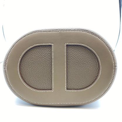 プレオウンド エルメス インザループ トリヨンクレマンス エトゥープ 23 シルバー金具 B刻印