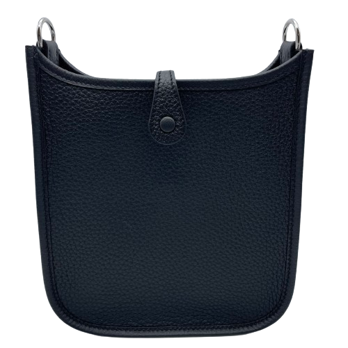 [Cash Special Price] Hermes Mini Evelyn TPM Torillon Clemence Noir Silver Fittings B Engraved
