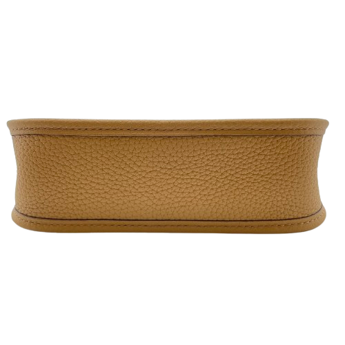 Hermes Evelyn Mini TPM Chai Torillon Clemence Gold Hardware B Engraved