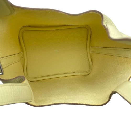 プレオウンド 【現金特価】エルメス ピコタンロック PM ジョーヌミルトン トリヨンクレマンス シルバー金具 W刻印