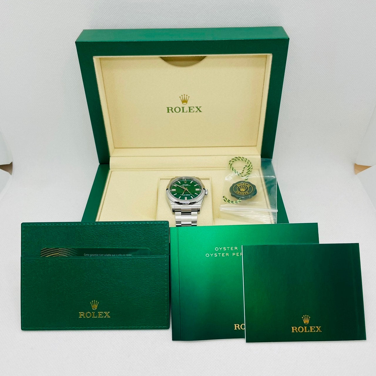 劳力士 Oyster Perpetual 126000 蚝式手链 绿色