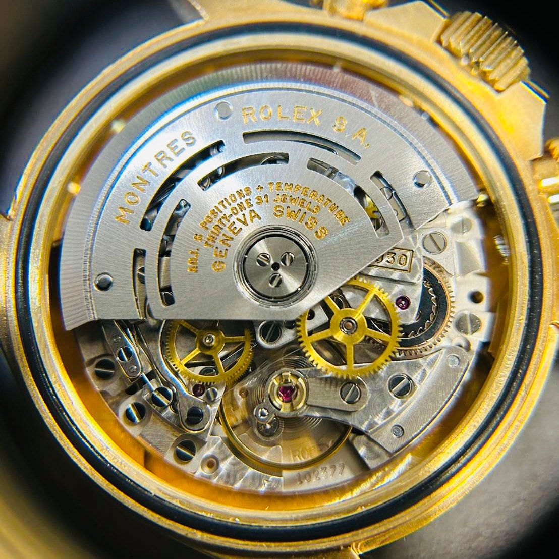 [反向6英寸配備了著名的El Primero機器]勞力士Daytona 16528G香檳8P鑽石40mm
