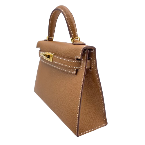 [Cash Price] Hermes Mini Kelly 2 20 Gold Epson Gold Hardware W Engraved