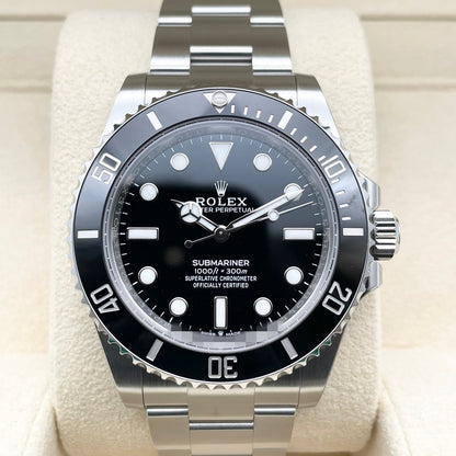 プレオウンド ロレックス サブマリーナ ノンデイト 124060 ブラック 41mm ステンレス オイスターブレス