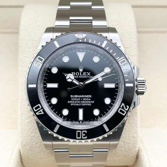 プレオウンド ロレックス サブマリーナ ノンデイト 124060 ブラック 41mm ステンレス オイスターブレス