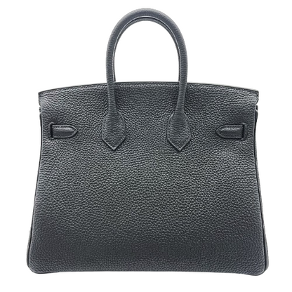 プレオウンド 【現金特価】エルメス バーキン 25 ノワール トゴ シルバー金具 W刻印