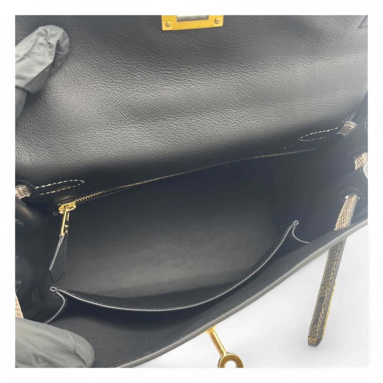 プレオウンド エルメス ケリー タッチ 25 ノワール スイフト ゴールド金具 W刻印