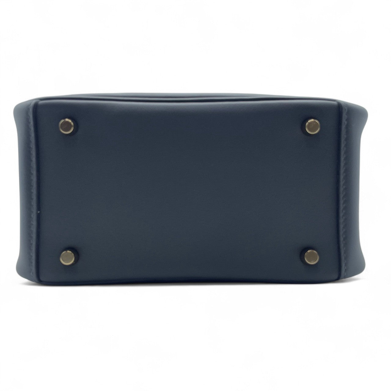 중고 에르메스 린디 미니 20 그리미스티/느와르 스위프트 샴페인 골드 하드웨어 K 스탬프