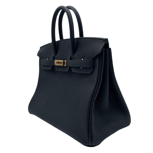 Hermes Birkin 25 Noir Togo Rose Gold Hardware B 조각