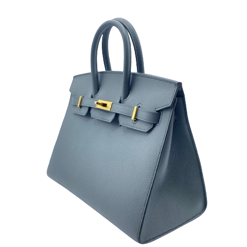 Hermes Birkin 25 Veil Amande Vaugh Epson Gold Hardware u Engraved