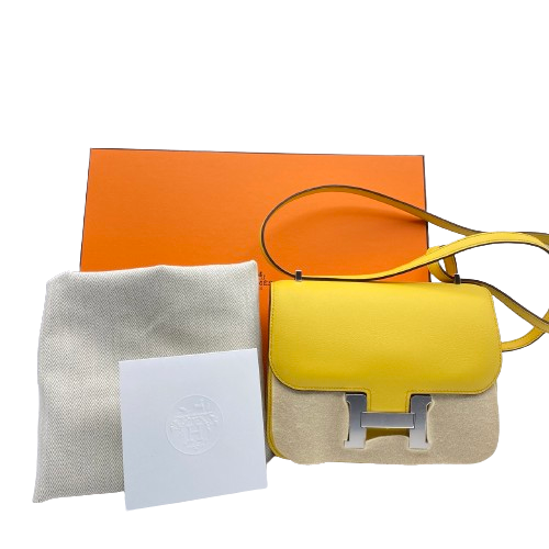 [현금 특별 가격] Hermes Constance Mini 18 거울을 가진 거울 Sun Swift Silver Metal Fittings B 새겨 져
