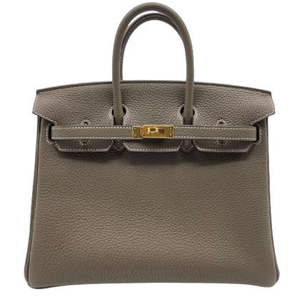 Hermes Birkin 25 Etouptogo Gold Hardware B가 새겨 져 있습니다