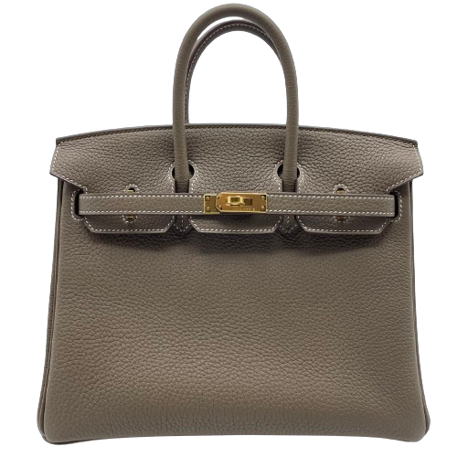 Hermes Birkin 25 Etouptogo Gold Hardware B가 새겨 져 있습니다