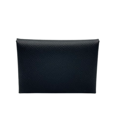 プレオウンド エルメス カルヴィ デュオ カードケース 名刺入れ シルバー金具 U刻印