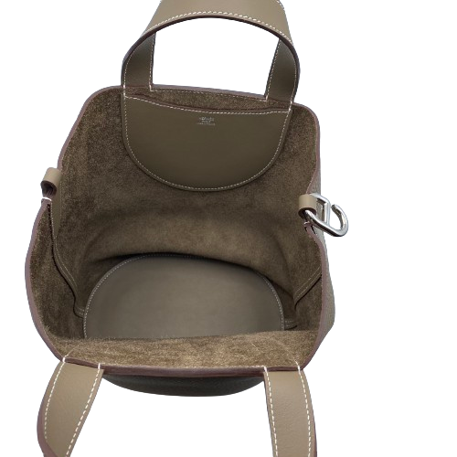 プレオウンド エルメス インザループ トリヨンクレマンス エトゥープ 23 シルバー金具 B刻印