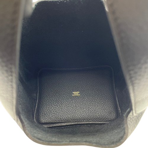 [Cash Special Price] Hermes Picotin Lock PM Noir Torillon Clemence Gold Hardware B Engraved