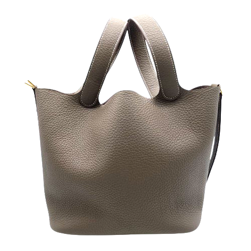 Hermes Picotin Lock MM Etoupe Torillon Clemence Gold 하드웨어 W 새