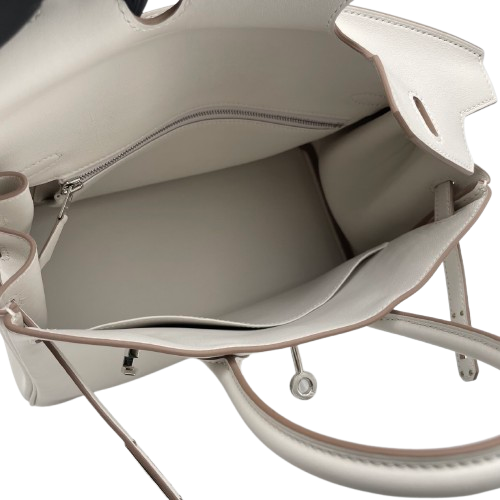 Hermes Birkin 25 Gripère Swift Silver Fittings w 새로워졌습니다