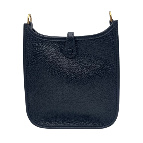 愛馬仕（Hermes）Mini Evelyn TPM Noir Torillon Clemence Gold Hardware w刻了