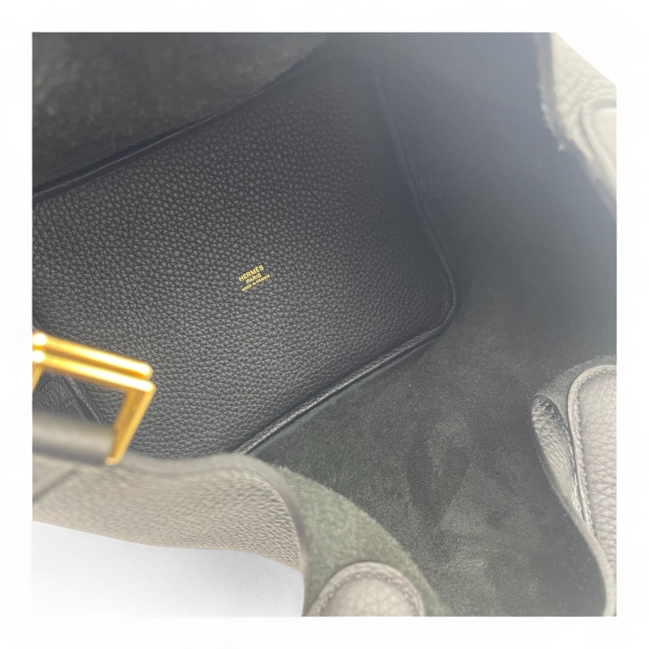 プレオウンド エルメス ピコタンロック MM ノワール トリヨンクレマンス ゴールド金具 W刻印